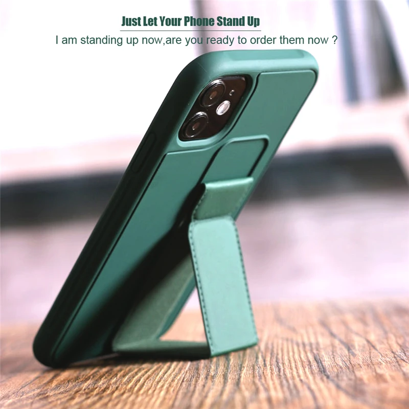 Luxury Wrist Strap Case For iPhone 12 11 Pro Max Mini Phone,Cover,Cases For iPhone XR X R XS 7 8 6 6S Plus iPhone12 Stand Holder