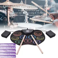 Color Hand-Rolled Drum 7 Standard Timbres 9 Demo Songs Music Sense Cultivation Children Educational Drum kit Instrument Toys 1
