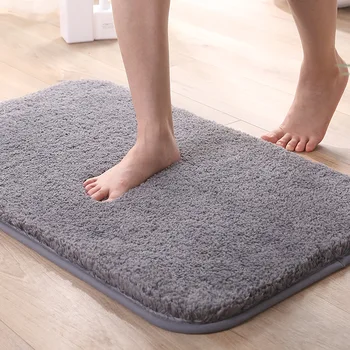 

40x60cm Water Absorption Rug Bathroom Mat Shaggy Memory Foam Bath Mat Kitchen Door Floor Mat Carpet for Toilet Non Slip