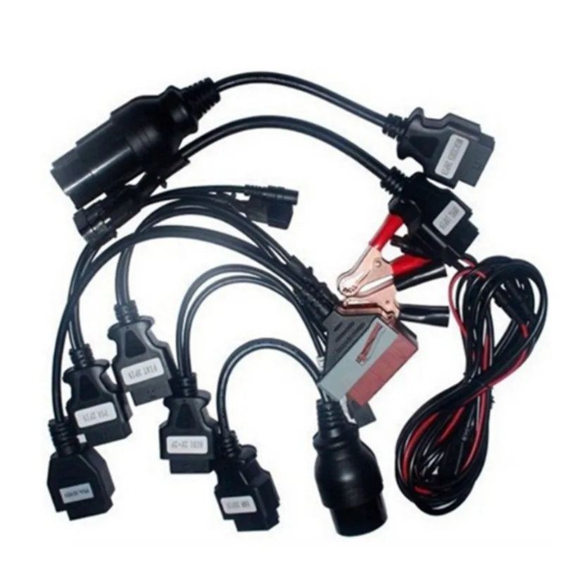 Продвижение OBDII OBD2 полный набор 8 автомобильные кабели OBD диагностический сканирующий инструмент кабели для грузовиков