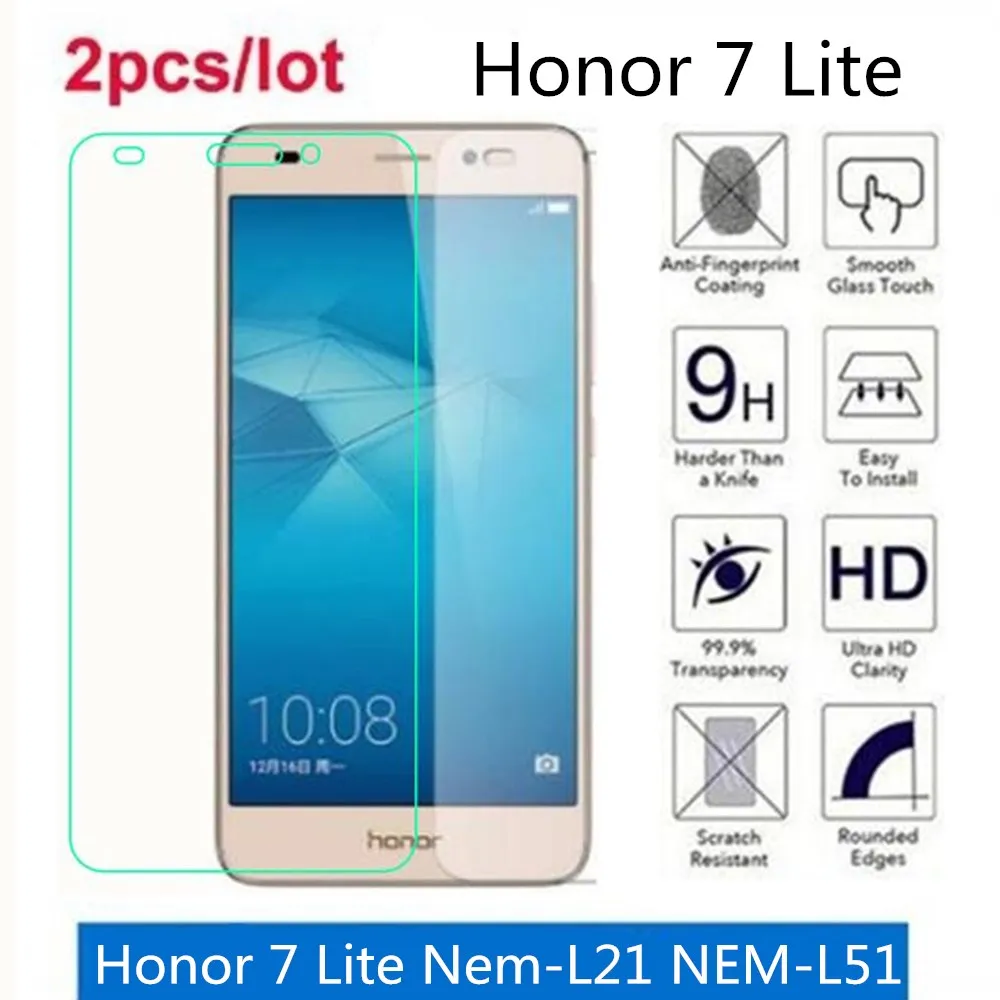 

Tempered Glass For Huawei Honor 7 Lite 2.5D Premium Screen Protector Film On Honor 7 Lite Nem-L21 NEM-L51