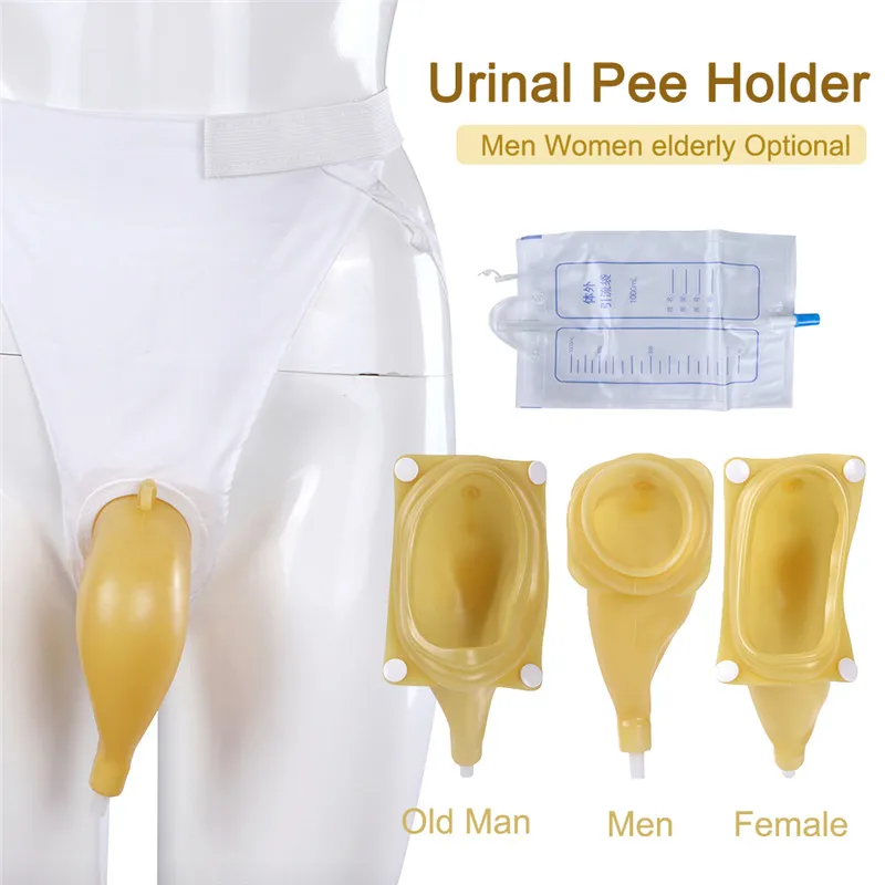 Male Female Reusable Urine Bag Urinal Pee Holder Collector For Urinary Incontinence Bedridden Patients Urination Catheter | Красота и