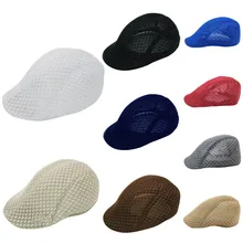 Мужские и женские льняные береты осенние шапки для женщин мужские новые удобные дышащая сетчатая шляпа берет женский берет для шапки