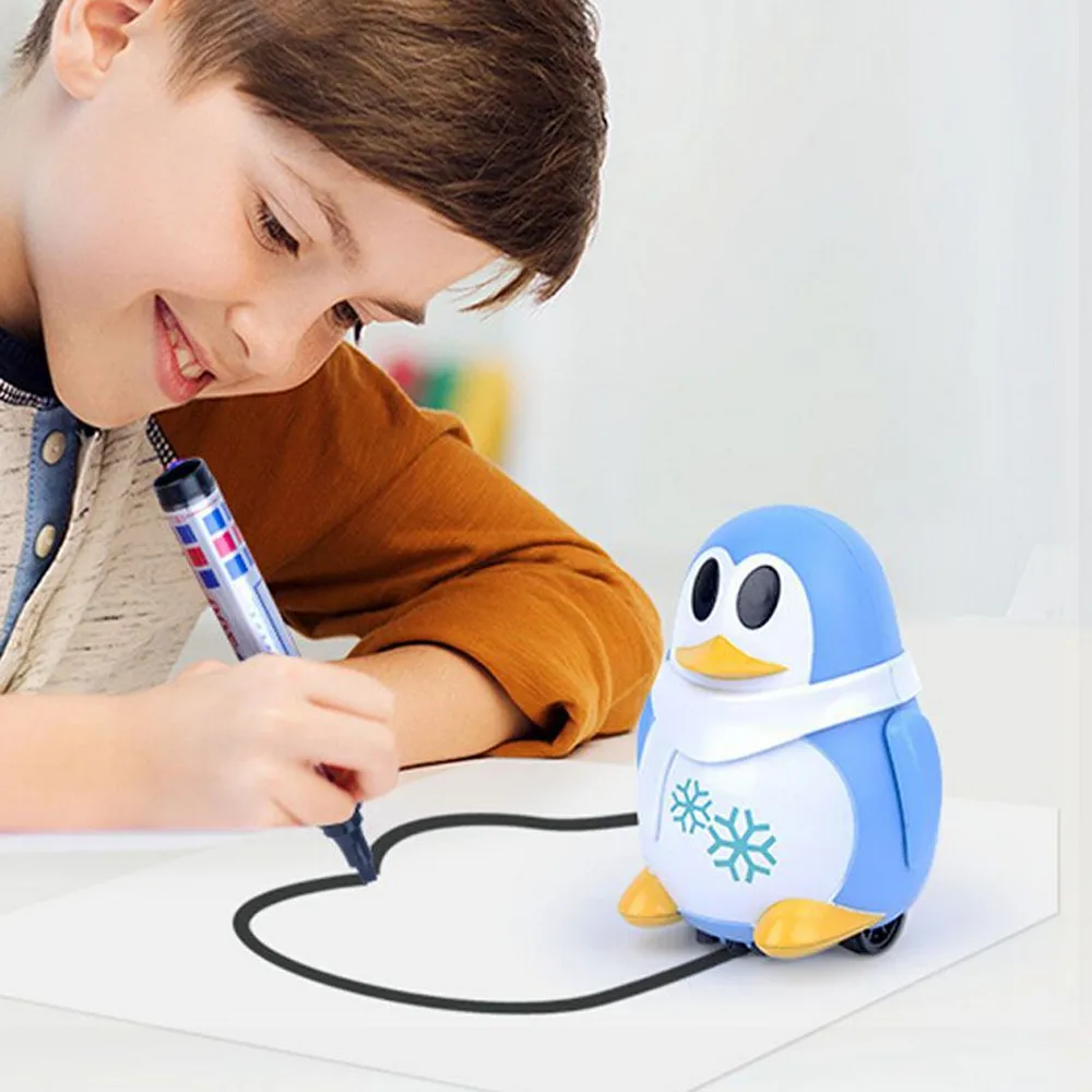 Следуйте любой нарисованной линии волшебная ручка Индуктивный Пингвины Модель Дети игрушка подарок обучающая игрушка смешной Рождественский подарок