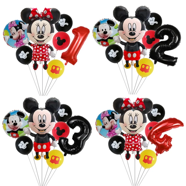 Mickey Mouse Birthday Party Decorations Kids Boy  Mickey Mouse Baby Shower  Balloon - Ballons & Accessories - Aliexpress