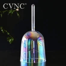 

CVNC 7"Cosmic Light Clear Crystal Singing Handle Bowl any one Musical Note C D E F G A B