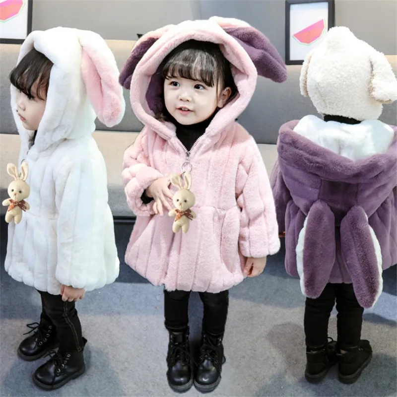 

Autumn Winter Hooded Jackets Overalls For Newborn Girl Fashion Warm Clothing Outerwear Toddler Baby Down Coats Cotton Clothes