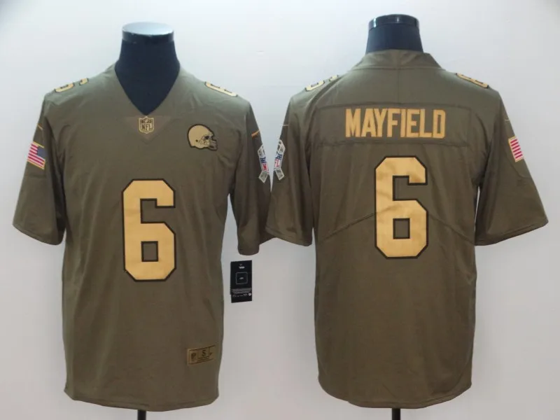 MEN Коричневая майка Baker Mayfield для женщин - Цвет: MEN