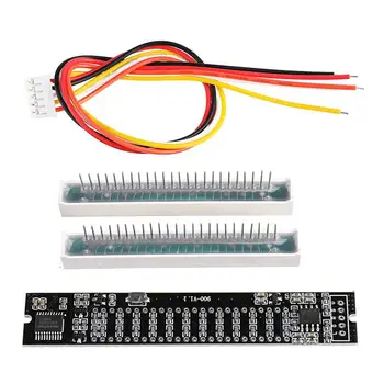 

Mini Dual 12 Level Indicator VU Meter Stereo Amplifier Board Adjustable Light Speed Board With AGC Mode DIY Kit Accessory