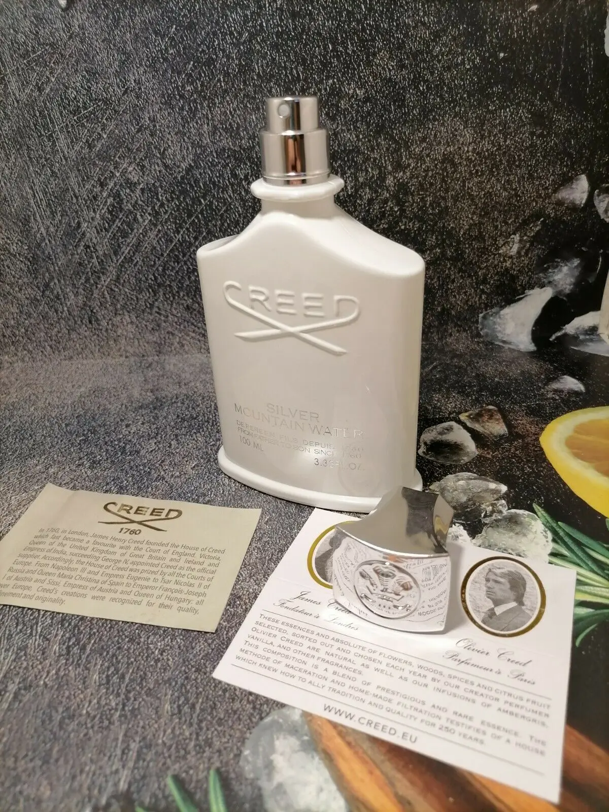 Мужская Парфюмерная вода Creed SILVER MOUNTAIN WATER парфюм серебристого цвета 100 мл EDP fl.oz 3 |