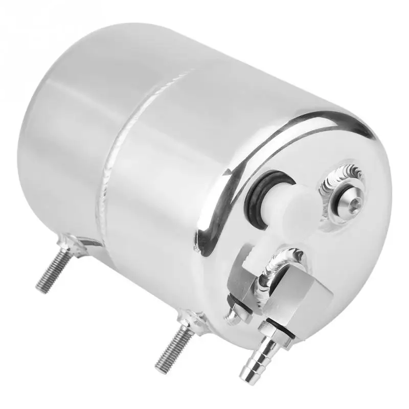 Car Auto Oil Catch Tank Can Breather Universal Aluminium Alloy 2L Vacuum Brake Compact Baffled Vacu