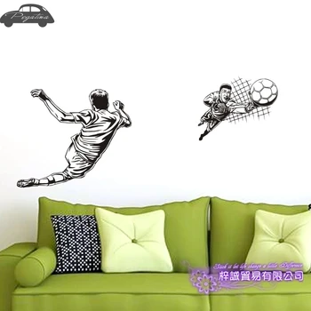 

Football Player Wall Sticker Sports Decal Kids Room Decoration Posters Vinyl Car Soccer Player Decal