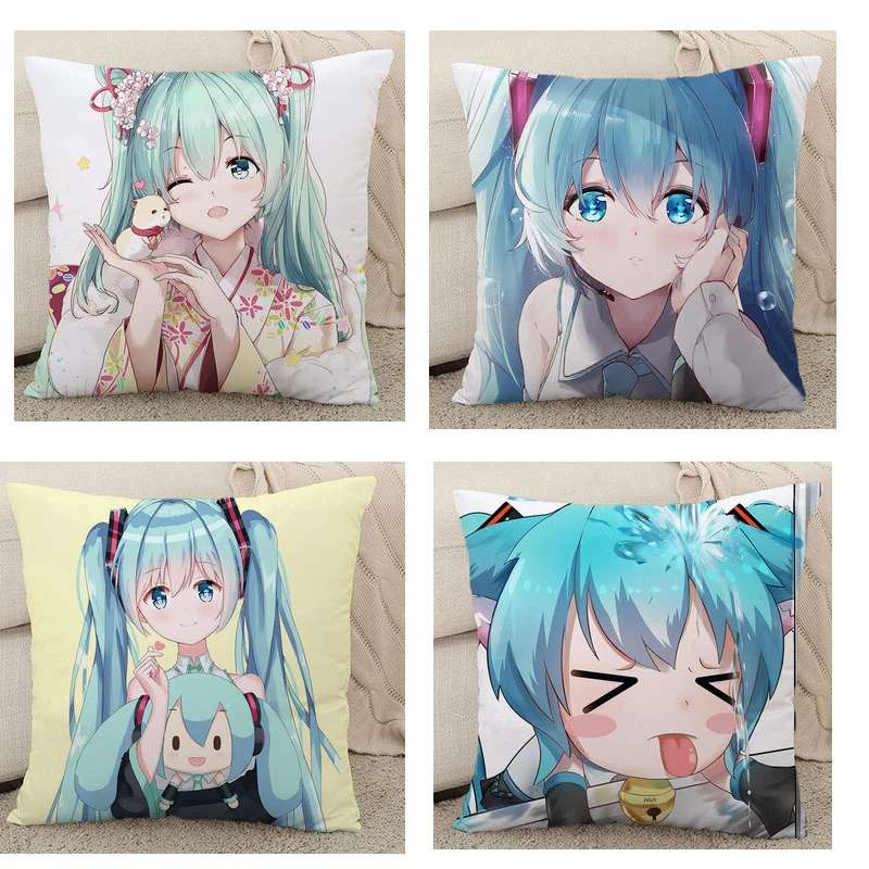 Hatsune Miku Fufu Anime Figure Stuffed Pillow Hatsune Miku Fufu Pillow