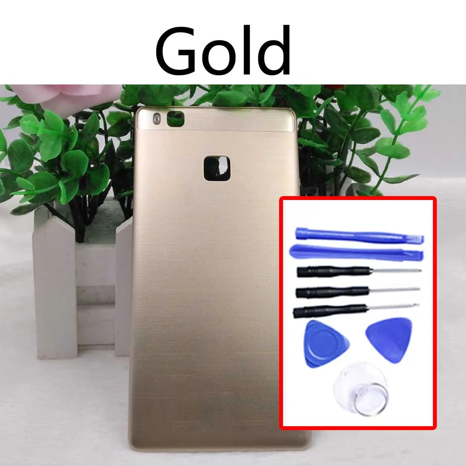 Gold-With tool Для huawei P9 lite Задняя крышка батареи задняя дверь Корпус чехол Корпус Замена - Цвет: Gold-With tool