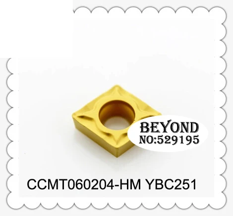 

Original Insert CCMT060204-HM YBC251 CCMT 060204 HM CCMT0602 Carbide Inserts Turning Tool Lathe Cutter CNC Tools