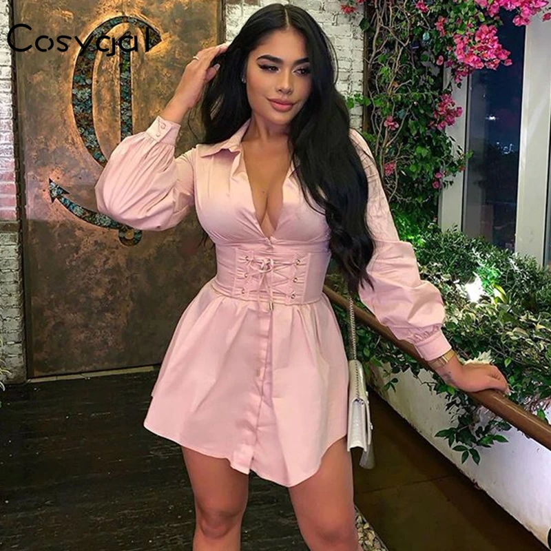 pink fall dress