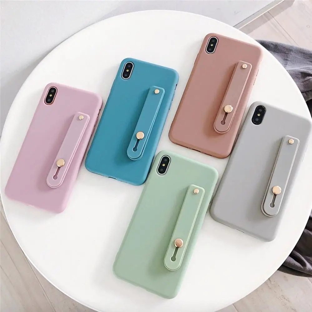 Роскошный противоударный чехол с кольцом для iPhone 6S 7 8 Plus мягкий силиконовый