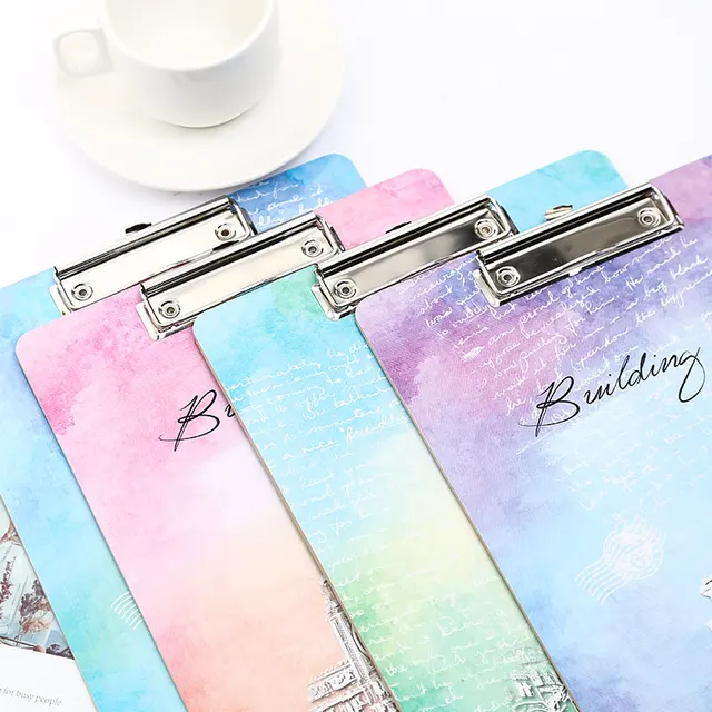 Cute Wood Clipboard A4 A5 Writing Pad Wooden Clip Board Folder Office