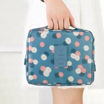 

women's Waterproof Portable Zipper Cosmetic Bag Beauty Case Makeup Purse Travel Organizer Wash Pouch toiletries storage bags