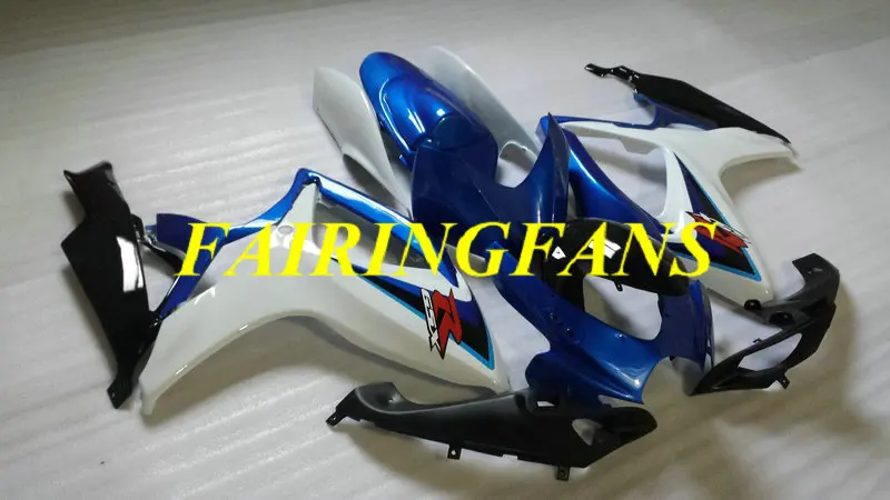 Комплект обтекателей для мотоцикла GSXR600 750 K6 06 07 GSXR 600 GSXR750 2006 2007 Белый Синий Обтекатели кузова+ подарки SC90