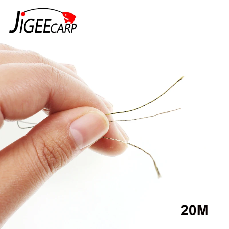 JIGEECARP 1PC Carp Fishing Line Braided Hooklink Soft Rig 15 25 35LB Braid Camo Carp Line For Hair Rig Carp Fishing Tackle JIGEECARP 1PC Carp Fishing Line Braided Hooklink Soft Rig 15 25 35LB Braid Camo Carp Line For Hair Rig Carp Fishing Tackle