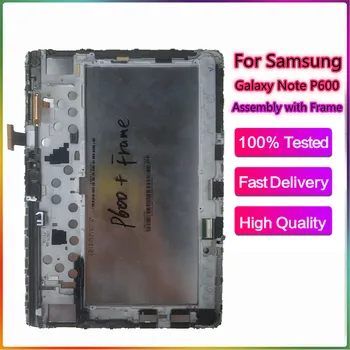 

New 10.1" LCD combo For Samsung Galaxy Note 10.1 SM-P600 P605 P600 LCD Display Touch Screen Digitizer Glass Assembly with frame