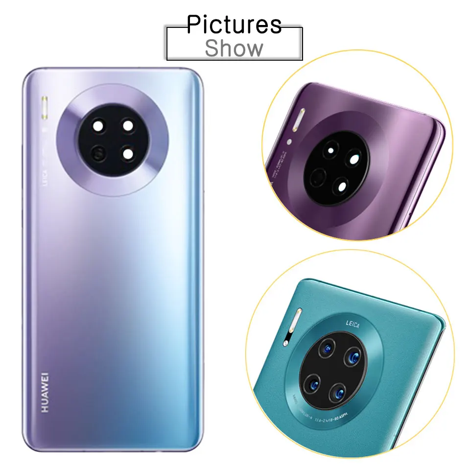Чехол для задней крышки mate 30 pro для huawei mate 30/mate 30 Pro, чехол для задней стеклянной двери с объективом