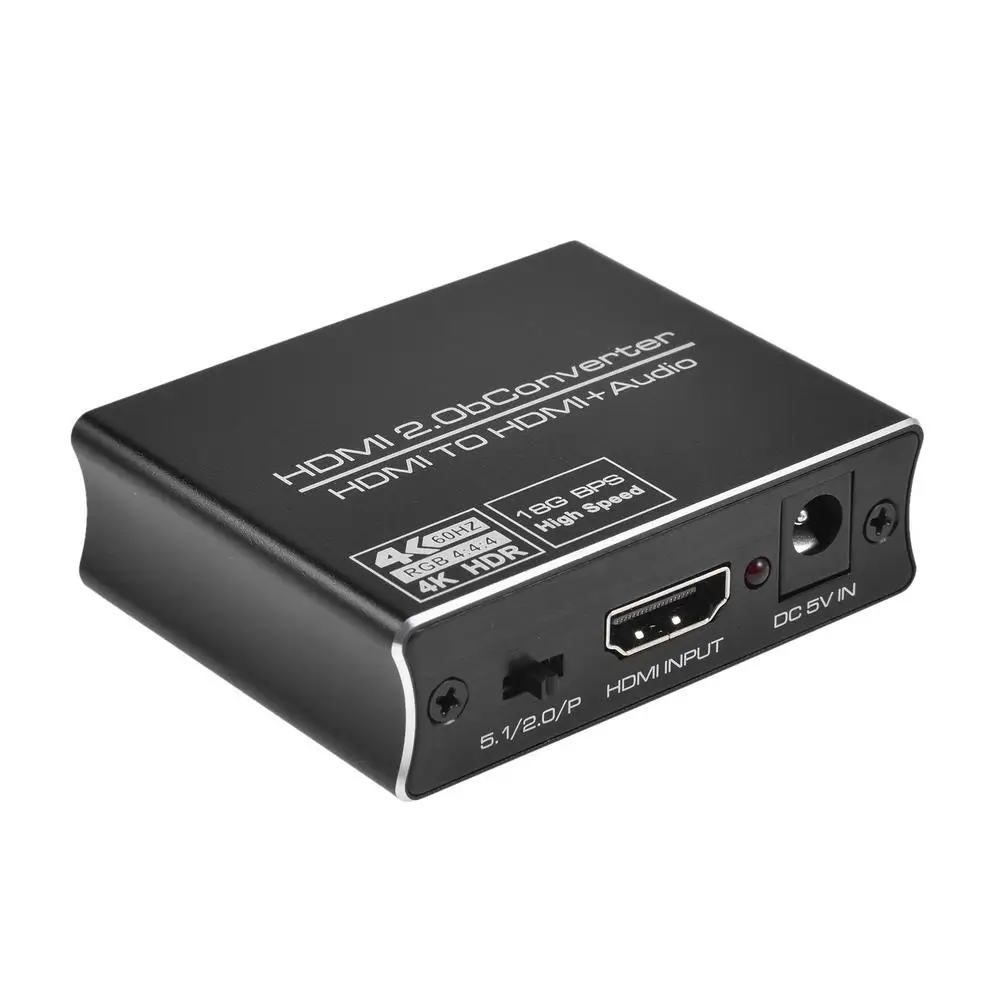 HDMI Compatible to Optical Audio Extractor HD 4K Stereo Audio Output