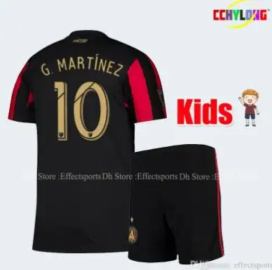 Коллекция года, детская JerseySoccer Jersey, 19/20 для мальчиков, Pogba Nagbe Barco Gressel MARTINEZ ALMIRON, футбольные футболки+ штаны - Цвет: kids