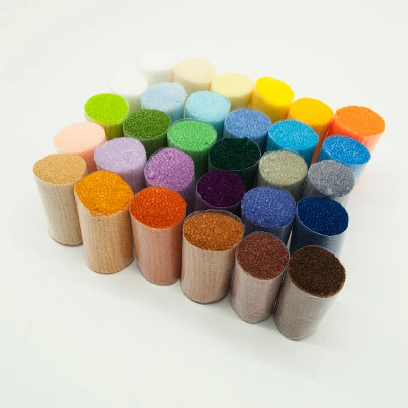 30 Assorted Colors Latch Pre Cut Wool Yarn Set for Tapestry Knotted Rug Making Hand Knitting DIY Crafts Holiday gifts sweater