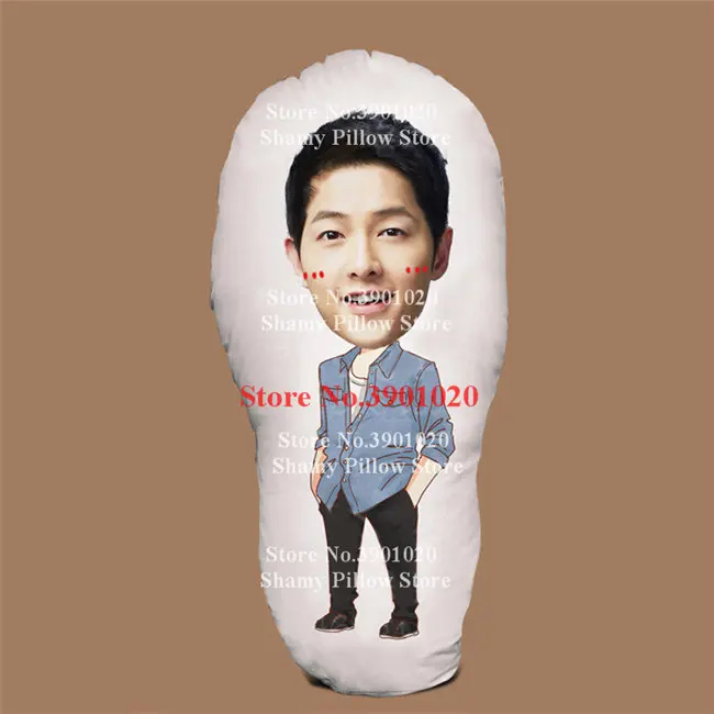 Song Joong Ki Kpop x1 Подушка на заказ мультяшная JungKook EXO Baek Hyun PARK JI HOON got7 подушка для девочки - Цвет: Song Joong Ki