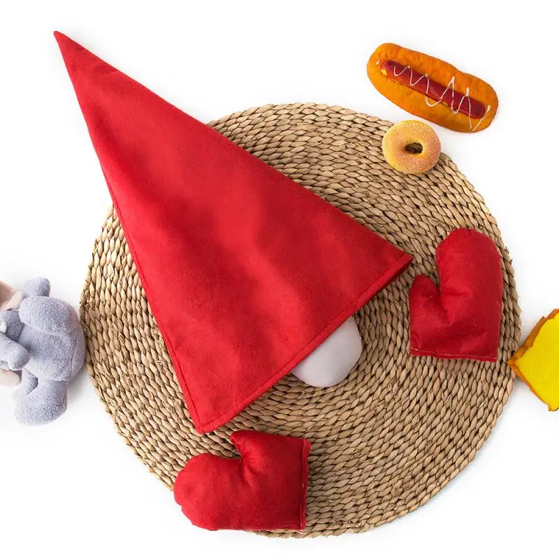 Cute Christmas Tree Topper Cover Tree Top Hat Christmas Tree Ornaments Christmas Decoration Home Decor New Year - Цвет: as the picture show