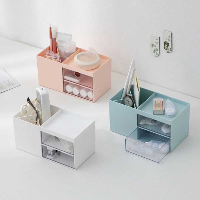  Makeup Storage Box Cosmetic Drawer Organizer Jewelry Nail Polish Makeup Container Home Office Deskt