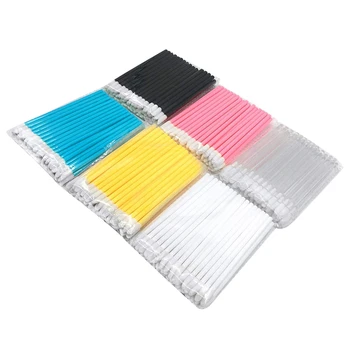 

Disposable Lip Brushes with Flocked Tip Applicator, 300 Pcs,6 Colors