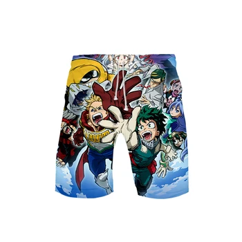 

2019 My hero academia Shorts 3D Vaporwave Style Printed Beach Men Street Arrival Hot Sale Harajuku Casual Summer Wear