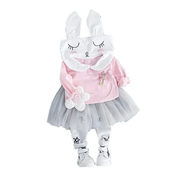 

New Spring Autumn Baby Girl Clothes Children Cartoon Cute Hooded Pants 2Pcs/sets Toddler Fashion Casual Clothing Kids Tracksuits