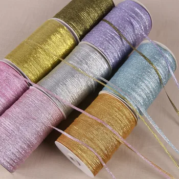 

3mm Glitter Color Onion Ribbon Glitter Chrismas Wedding Decor Cake Candy Box Packaging Wrap Onion Fabric Ribbons DIY Accessories