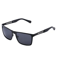 Мужские очки для вождения очки Hd поляризованные мужские солнцезащитные очки металлическая рамка Простой стиль Uv400