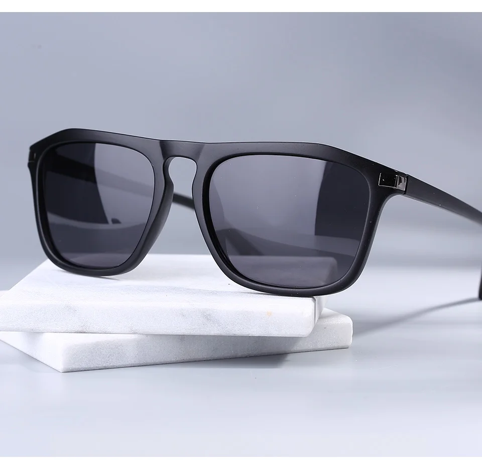 Мужские классические поляризационные солнцезащитные очки в деловом стиле с металлической оправой, мужские солнцезащитные очки, популярные очки UV400