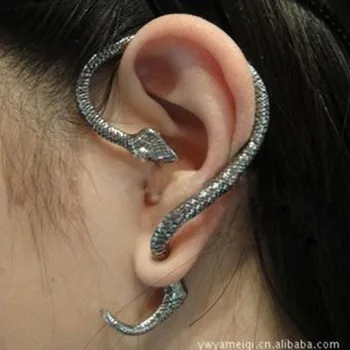 

New Fashion Punk Style Twining Snake Shape Earrings Stud Cuff Earrings For Women Style Jewelry
