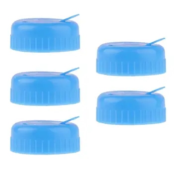 

5Pcs Gallon 55mm Drinking Water Bottle Screw on Cap Replacement Anti Splash Lids Reusable Caps Tops screw thread