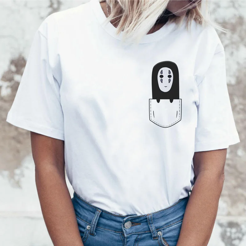 

Spirit Away Studio Ghibli Japanese Anime Totoro Miyazaki Hayao Anime t shirt tshirt t-shirt women female femme cartoon clothes