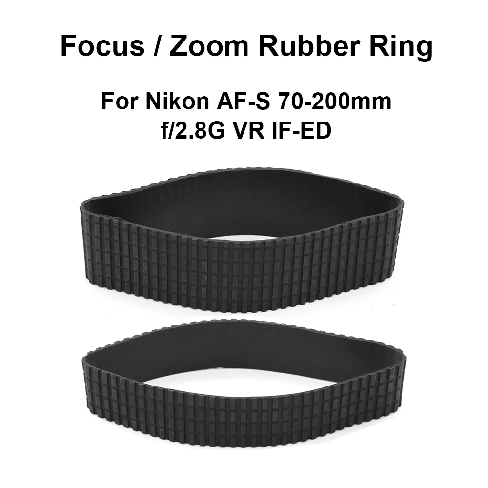 Lens Zoom Rubber Ring / Focus Rubber Ring Replacement For Nikon Afs Vr