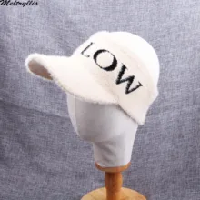 [Meltryllis] осень зима пустой топ шляпа Женская Повседневная уличная спортивная теплая плюшевая шапка с вышитыми буквами FLLOW