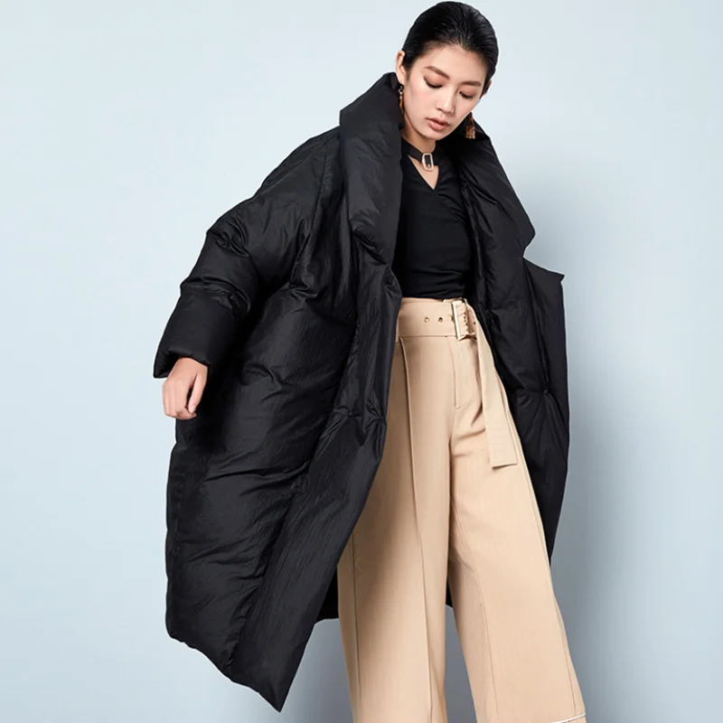 Зима, стиль, женский пуховик, Корейская версия, толще, большой размер, пальто, белый утиный пух, теплые, модные женские куртки - Цвет: color same picture