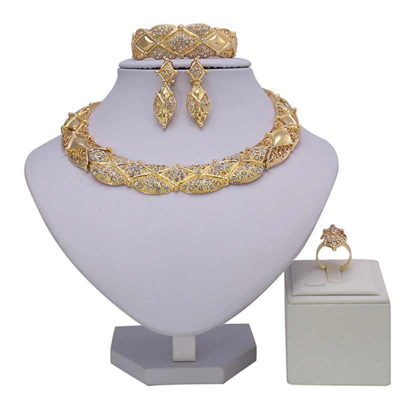 ZuoDi Dubai Gold designer Jewelry Set Nigerian Wedding woman accessories jewelry set Fashion African new design | Украшения и