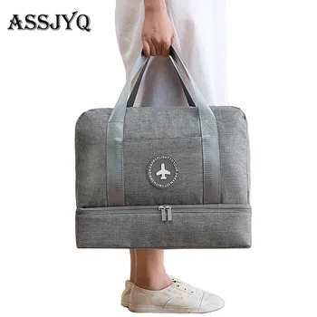 

Men Dry And Wet Luggage Organizer Travel Bag Beach Waterproof Packing Cubes Women Swimwear Storage Weekend Bag Fitness Suitcase