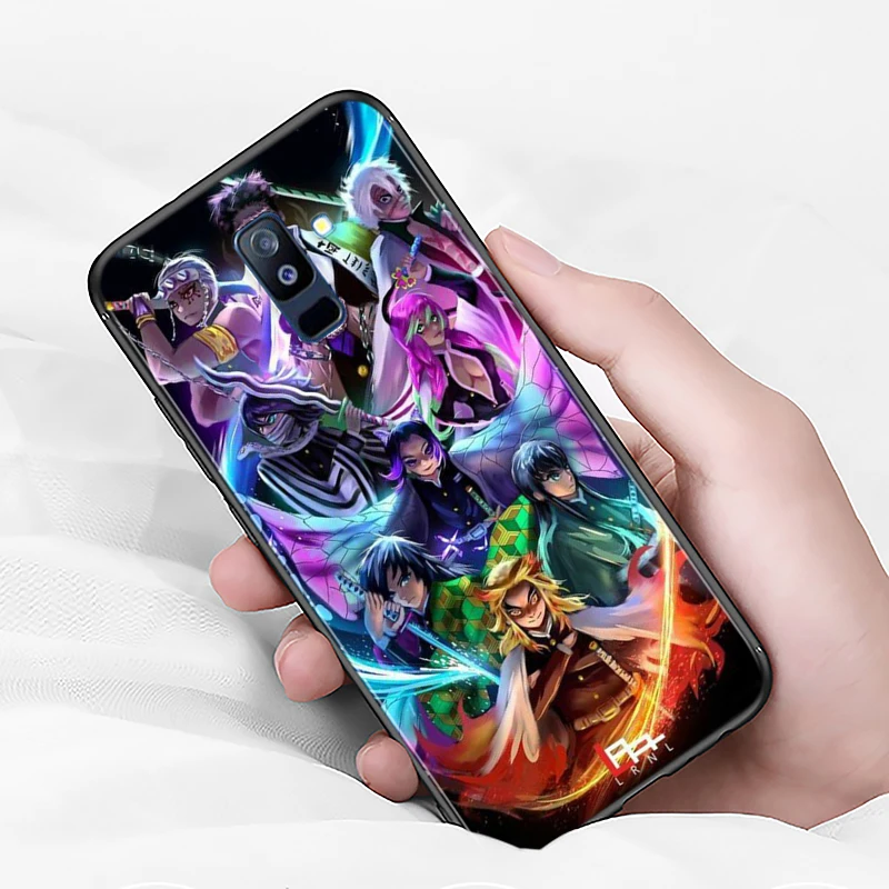 thumbnail image 1 of Funda de teléfono suave de Anime Demon Slayer para Samsung Galaxy A8, A9, A7, A750, A6, A5, A3, A6S, A8S, Star Plus, 2016, 2017, 2018, 1 of 5