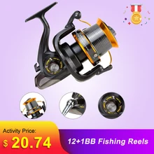 12+ 1BB 13 шариковые LJ3000-9000 Подшипники рыболовные катушки супер большое морское рыболовное колесо высокая скорость 4,11: 1 металлическая спиннинговая катушка рыболовные инструменты