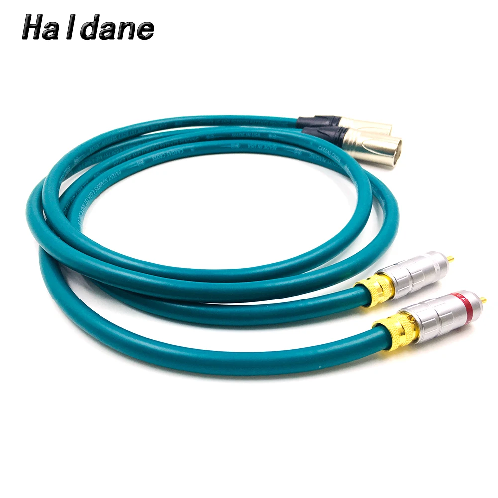

Haldane Pair Type-1016 RCA Male to 3pin XLR Male Balacned Audio Cable XLR to RCA Interconnect Cable with CARDAS CROSS USA-Cable